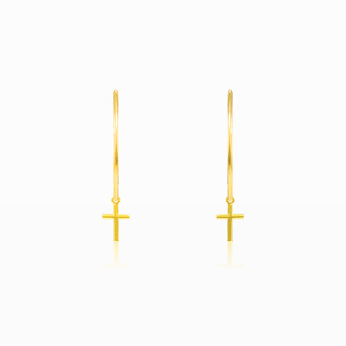 Goldene Kreuz-Creolen
