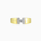 Glänzender Spannring aus Gold