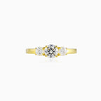 Bague en or trilogie
