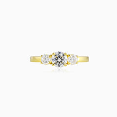 Bague en or trilogie