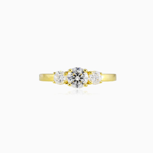 Bague en or trilogie