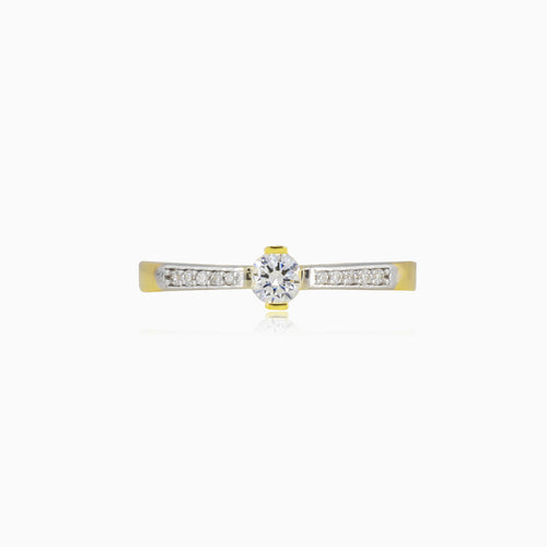 Dünner Akzent-Goldring