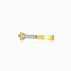 Dünner Akzent-Goldring
