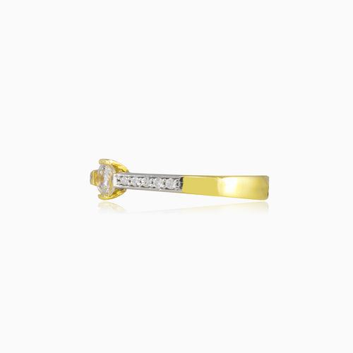 Dünner Akzent-Goldring