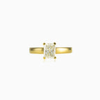 Radiant diamond ring