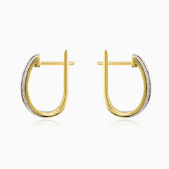 Pendientes de granate y diamantes