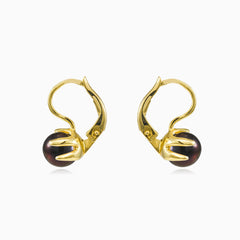 Unique Black Pearl Earrings