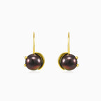 Unique Black Pearl Earrings