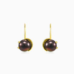 Unique Black Pearl Earrings
