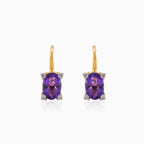 Weiche Amethyst-Ohrringe