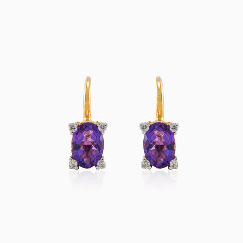 Weiche Amethyst-Ohrringe