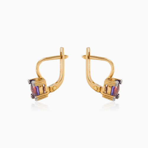 Weiche Amethyst-Ohrringe