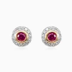 Rubin- und Diamant-Goldstecker