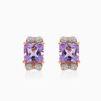 Königliche Amethyst-Ohrringe