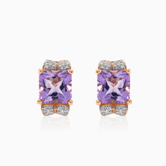 Königliche Amethyst-Ohrringe