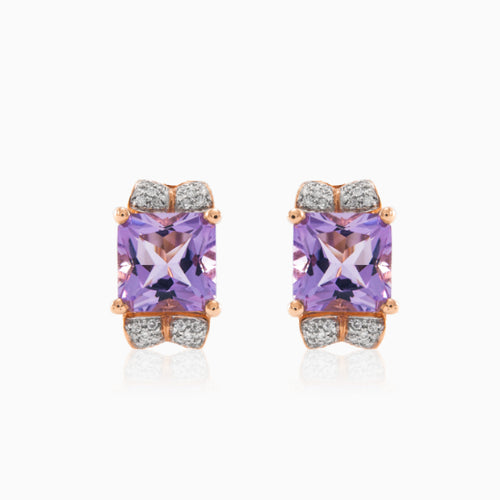 Königliche Amethyst-Ohrringe