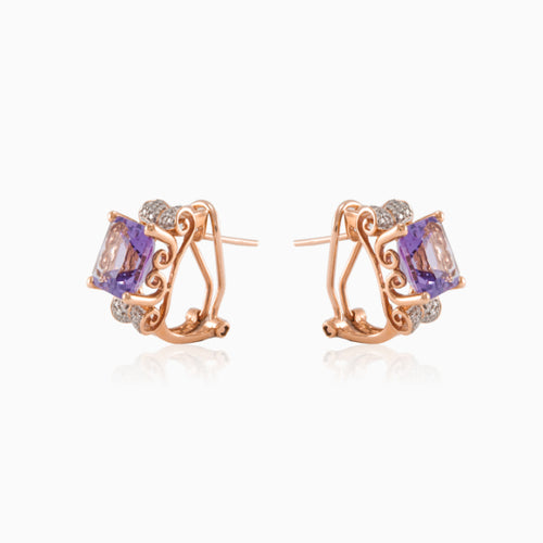 Royal amethyst earrings