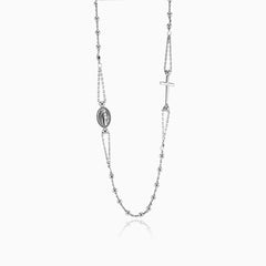 Rosenkranz-Halskette aus Silber