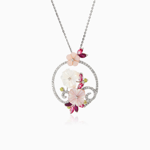 Blumenkreis-Anhänger