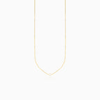 One pearl gold necklace