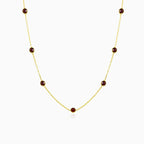 Collier en grenats ronds