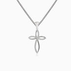 Infinity cubic zirconia cross
