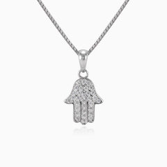 Cubic-Zirkonia-Hamsa-Pendant