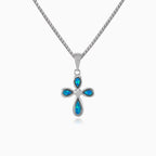 Dekoratives Blauopal-Kreuz