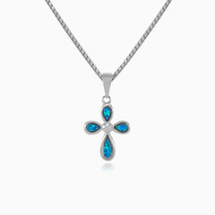 Dekoratives Blauopal-Kreuz