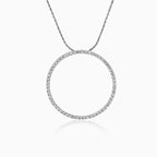 Diamond circle pendant