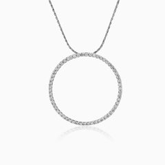 Diamond circle pendant