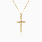Modern gold cross