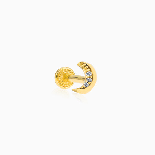 Moon gold piercing