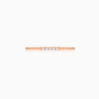 Tiny twisted rose gold ring