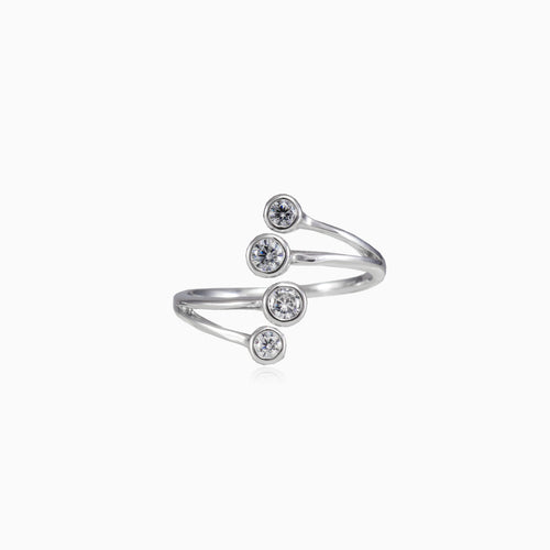 Ring mit vier Zirkonia