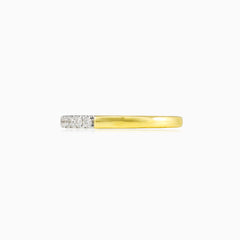 One line diamond ring