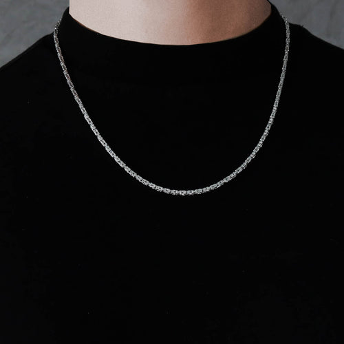 Chaîne byzantine en argent