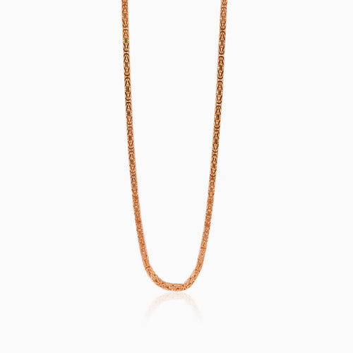 Chaîchaîne-byzantine-or-rosene byzantine en or rose