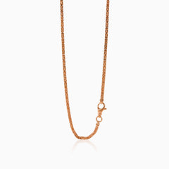 Chaîchaîne-byzantine-or-rosene byzantine en or rose