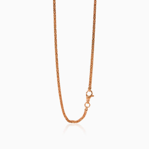 Chaîchaîne-byzantine-or-rosene byzantine en or rose