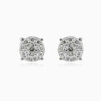 Runde Halo Diamant-Stecker
