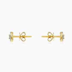 Square diamond studs