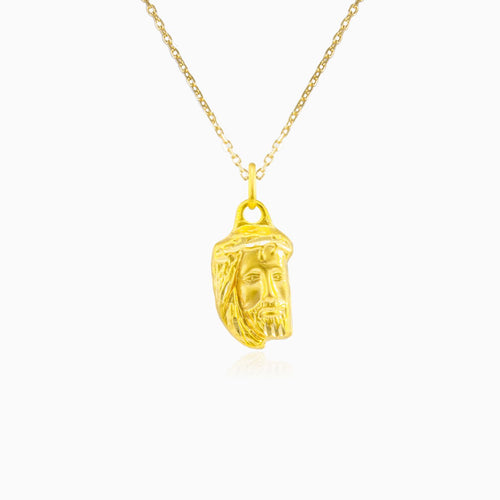 Gelbgold-Jesusanhänger