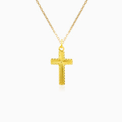 Graviertes Goldkreuz