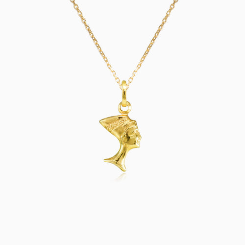 Kleiner Nofretete-Anhänger aus Gold