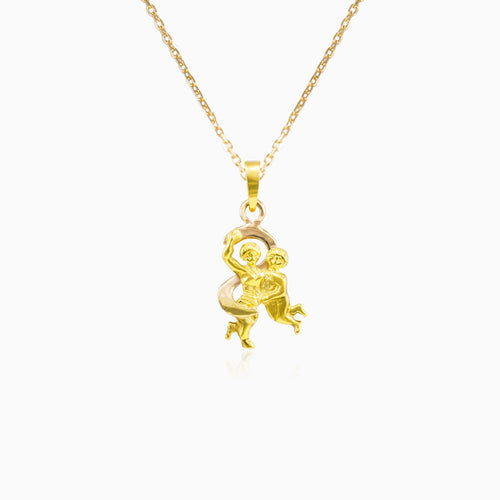Gold-Gemini-Zeichen Anhänger