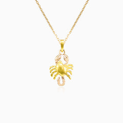 Gold-Skorpion-Zeichen-Anhänger