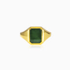 Goldener Jade-Ring