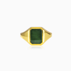 Goldener Jade-Ring