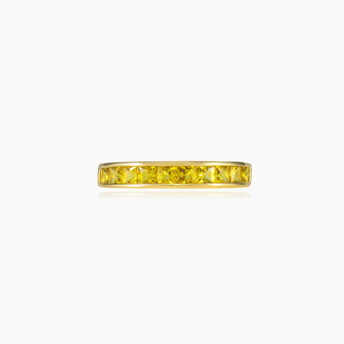 Gelbsaphir-Ring
